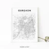 Gurgaon - Digital Map- Print